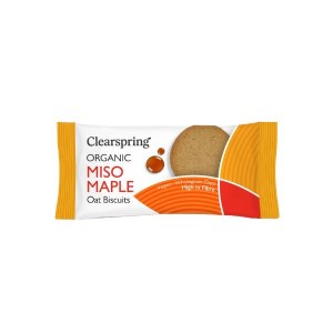 Clearspring Organic Miso Maple Oat Biscuits - 40g