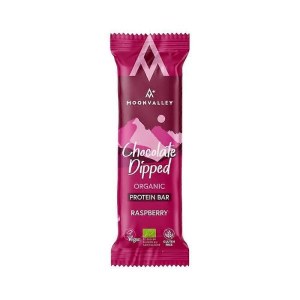 Moonvalley Choc Dipped Raspberry Protein Bar - 50g