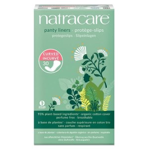 Natracare Curved Panty Liners - 30 Liners