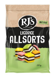 RJ's Licorice Allsorts - 280g