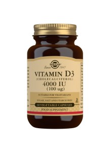 Solgar Vitamin D3 4000 IU - 60 Capsules