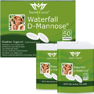 Sweet Cures Waterfall D-Mannose Tablets - Box of 50
