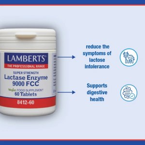 Additional picture of Lamberts Lactase Enzyme - 60 Tablets