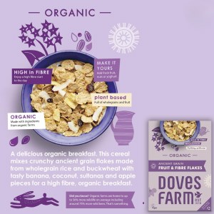 Additional picture of Doves Freee Gluten Free Fruit & Fibre Flakes - 375g
