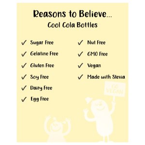 Additional picture of Free From Fellows Sugar Free Cola Bottles - 100g
