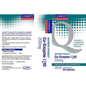 Additional picture of Lamberts Co-Enzyme Q10 200mg - 60 Capsules