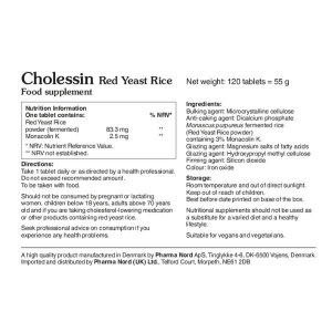 Additional picture of Pharma Nord Cholessin Red Yeast Rice - 120 Tablets