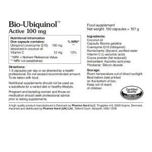 Additional picture of Pharma Nord Ubiquinol CoQ10 100mg - 150 Capsules