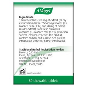 Additional picture of A Vogel Echinaforce Chewable Tablets (80's)