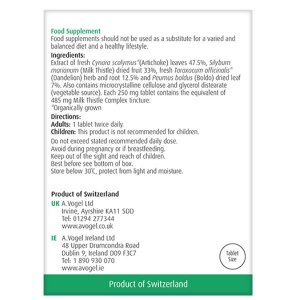 Additional picture of A Vogel Milk Thistle Complex - 60 Tablets