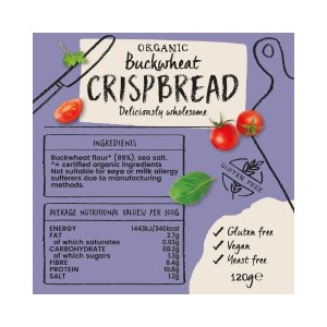 Additional picture of Amisa Gluten Free Buckwheat Crispbread - 120g