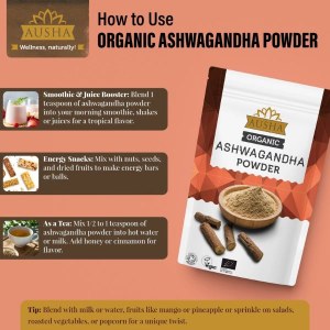 Additional picture of Ausha Organic Ashwagandha Powder - 250g