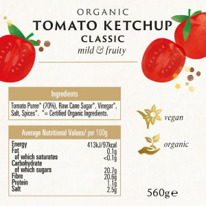 Additional picture of Biona Organic Tomato Ketchup Squeezy - 560g