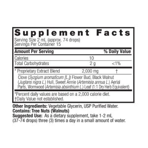 Additional picture of Nature's Answer Black Walnut & Wormwood - 30ml