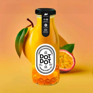 Additional picture of Dot Dot Mango Passionfruit Bubble Tea - 250ml