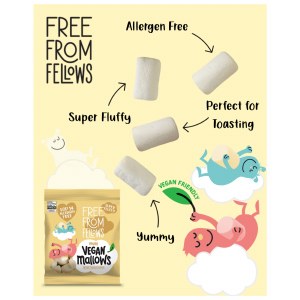 Additional picture of Free From Fellows Vanilla Vegan Mallows - 105g
