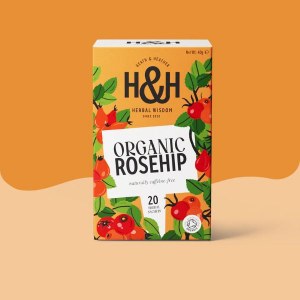 Additional picture of Heath & Heather Organic Rosehip Tea - 20 Teabags
