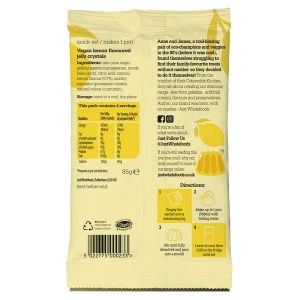 Additional picture of Just Wholefoods Vegan Lemon Jelly Crystals - 85g