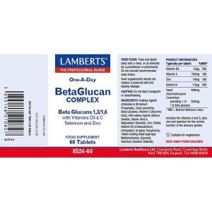 Additional picture of Lambert's Beta Glucan Complex - 60 Tablets