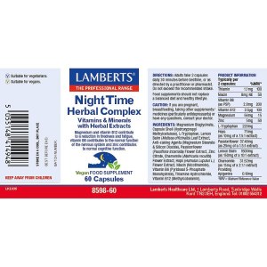 Additional picture of Lambert's Night Time Herbal Complex - 60 Capsules