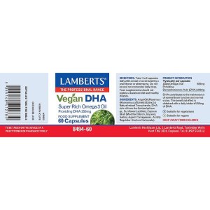 Additional picture of Lambert's Vegan Omega 3 - 30 Capsules