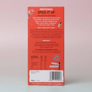 Additional picture of Montezuma's Spice it Up Ginger Chocolate - 90g