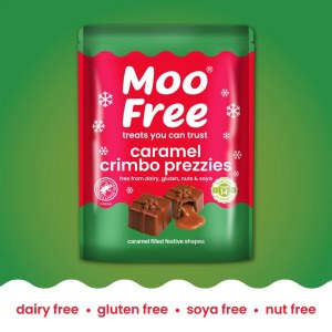 Additional picture of Moo Free Caramel Crimbo Prezzies - 65g