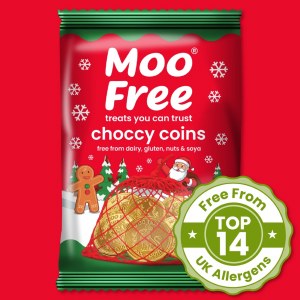 Additional picture of Moo Free Choccy Coins - 65g