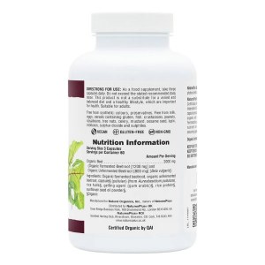 Additional picture of Nature's Plus Organic Beetroot - 180 Capsules