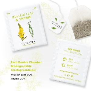 Additional picture of Nutratea Mullein & Thyme Teabags (20's)