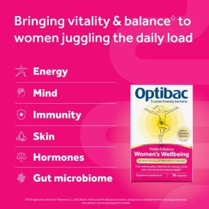 Additional picture of Optibac Women's Wellbeing - 30 Capsules