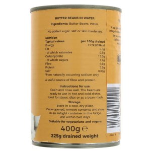 Additional picture of Suma Organic Butter Beans - 400g