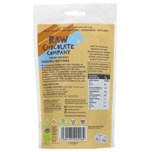 Additional picture of Raw Chocolate Company Caramel Buttons (150g)