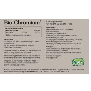 Additional picture of Pharma Nord Bio-Chromium 100ug - 60 Tablets
