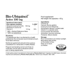 Additional picture of Pharma Nord Ubiquinol CoQ10 100mg - 60 Capsules