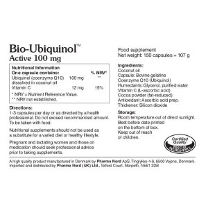 Additional picture of Pharma Nord Ubiquinol CoQ10 100mg - 150 Capsules