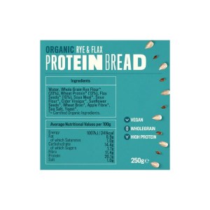 Additional picture of Profusion Protein Bread Rye & Flax - 250g