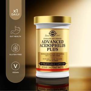 Additional picture of Solgar Advanced Acidophilus Plus - 60 Capsules