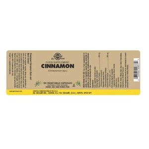 Additional picture of Solgar Cinnamon Capsules - Bottle of 100