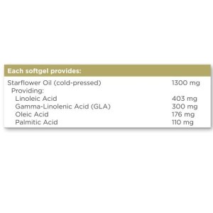 Additional picture of Solgar Super Starflower Oil 1300mg - 60 Softgels