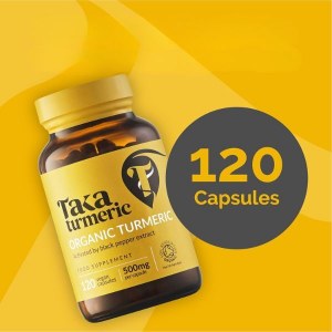Additional picture of Taka Turmeric Turmeric Black Pepper - 120 Capsules
