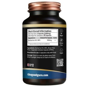 Additional picture of The Good Guru 100% Berberine 98% HCL - 60 Capsules