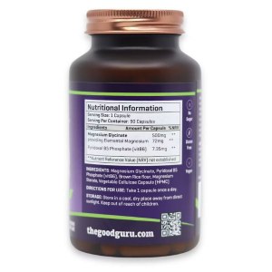 Additional picture of The Good Guru Magnesium Glycinate & B6 - 90 Capsules