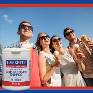 Additional picture of Lamberts Lactase Enzyme - 60 Tablets
