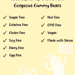 Additional picture of Free From Fellows Sugar Free Gummy Bears - 100g