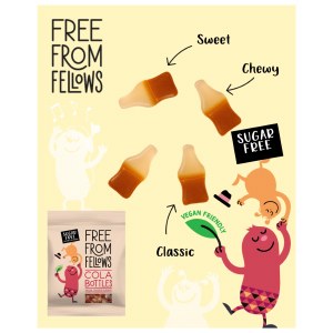 Additional picture of Free From Fellows Sugar Free Cola Bottles - 100g