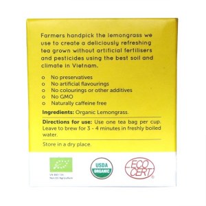 Additional picture of Natur Boutique Organic Lemongrass Tea - 20 Sachets