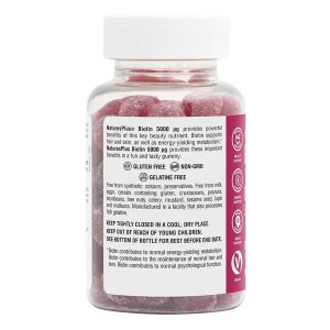 Additional picture of Natures Plus Biotin Gummies 5000ug (60's)