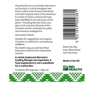 Additional picture of Rio Amazon Graviola Capsules - 120