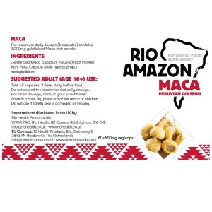 Additional picture of Rio Amazon Maca 500mg - 60 Capsules